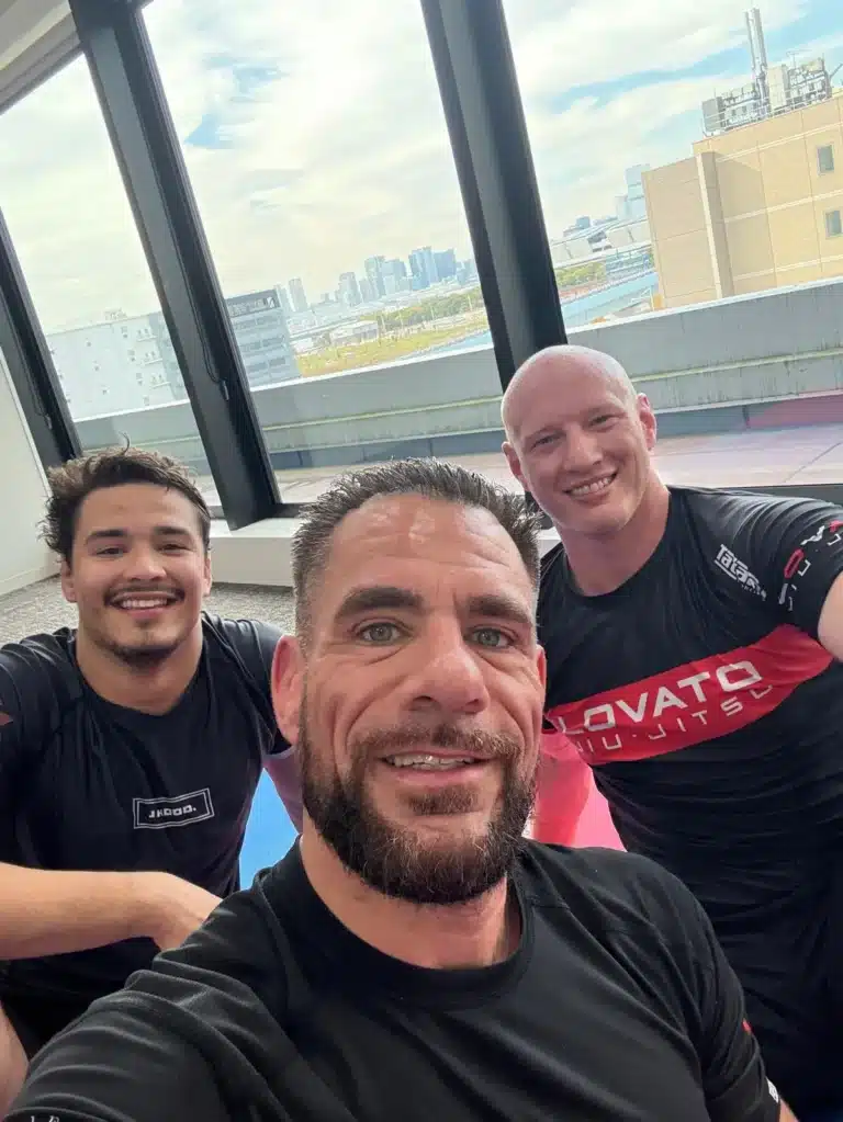Rafael Lovato Jr, Jubera and Felipe costa training BJJ