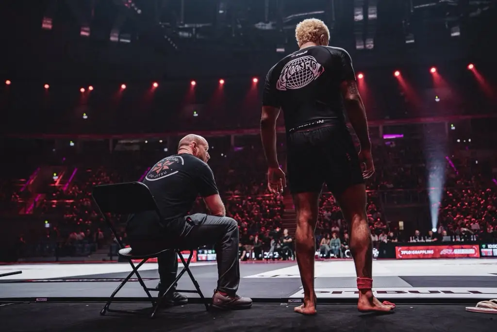 Jubera coaching Victor Hugo at 2026 ADCC World Championships